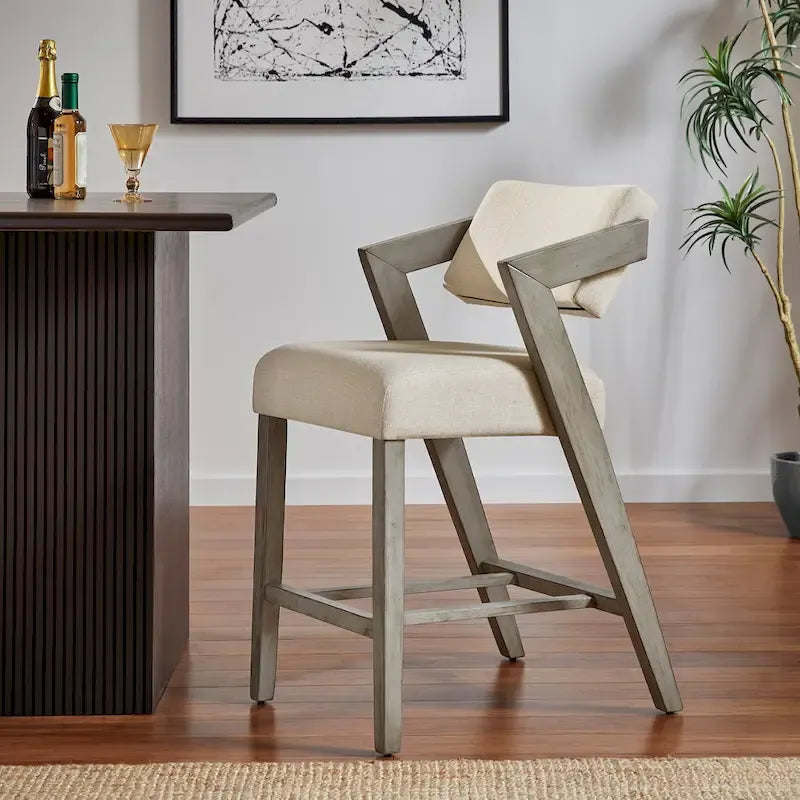 Kalispell Wood Finish Counter & Bar Chair by iNSPIRE Q Modern
