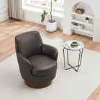 360 Degree PU Leather Swivel Accent Chairs for Living Room,Bedroom
