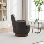 360 Degree PU Leather Swivel Accent Chairs for Living Room,Bedroom