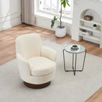 360 Degree PU Leather Swivel Accent Chairs for Living Room,Bedroom