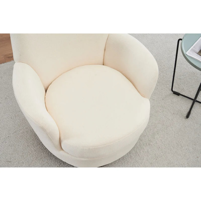 360 Degree PU Leather Swivel Accent Chairs for Living Room,Bedroom