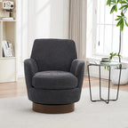 360 Degree PU Leather Swivel Accent Chairs for Living Room,Bedroom