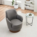 360 Degree PU Leather Swivel Accent Chairs for Living Room,Bedroom