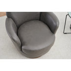 360 Degree PU Leather Swivel Accent Chairs for Living Room,Bedroom