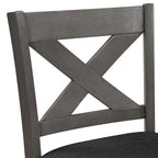 5-Piece Rustic Dining Set with Wooden Bar Table & 4 Chairs