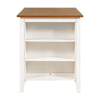 5-Piece Rustic Dining Set with Wooden Bar Table & 4 Chairs