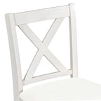 5-Piece Rustic Dining Set with Wooden Bar Table & 4 Chairs