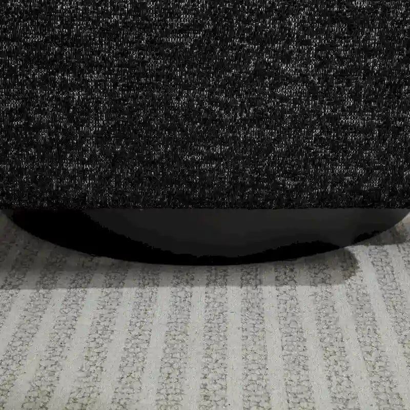 Black+ Gray 31.5 Chenille Swivel Accent Chair