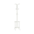 Modern Tall Freestanding Coat Rack with Metal Frame and Umbrella Holder for Home and Office - 15.7D x 15.7W x 68.9H