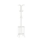 Modern Tall Freestanding Coat Rack with Metal Frame and Umbrella Holder for Home and Office - 15.7D x 15.7W x 68.9H