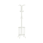 Modern Tall Freestanding Coat Rack with Metal Frame and Umbrella Holder for Home and Office - 15.7D x 15.7W x 68.9H