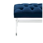 SAFAVIEH Couture Ketevan Tufted Acrylic Bench - 48x18x18. - 48 W x 18 L x 18 H - 48Wx18Dx18H