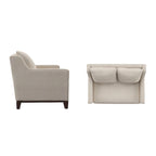 Podgorica Fabric Loveseat with Down Feather Cushions