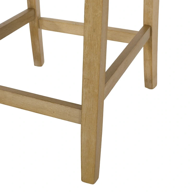 Rossburg Fabric and Rubberwood 26 Inch Counter Stools (Set of 2) by Christopher Knight Home