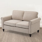 Upholstered Solid Wood Loveseat Sofa - 23.30 x 44.50 x 30.70