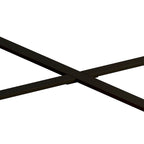 Modern Retro Splicing Round Coffee Table with Cross Legs