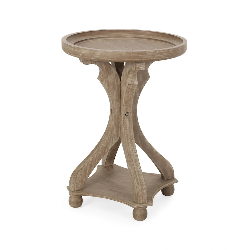 Callao French Country Accent Table with Round Top by Christopher Knight Home