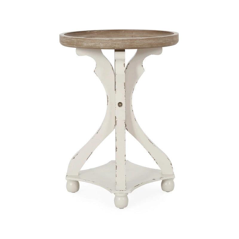 Callao French Country Accent Table with Round Top by Christopher Knight Home