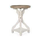 Callao French Country Accent Table with Round Top by Christopher Knight Home