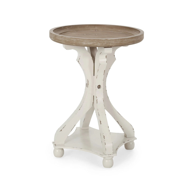 Callao French Country Accent Table with Round Top by Christopher Knight Home
