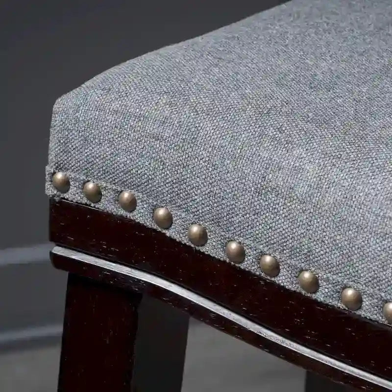 Christopher Knight Home Kainu Contemporary Upholstered Saddle Counter Stool with Nailhead Trim (Set of 2)