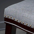 Christopher Knight Home Kainu Contemporary Upholstered Saddle Counter Stool with Nailhead Trim (Set of 2)