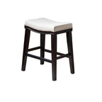 Christopher Knight Home Kainu Contemporary Upholstered Saddle Counter Stool with Nailhead Trim (Set of 2)