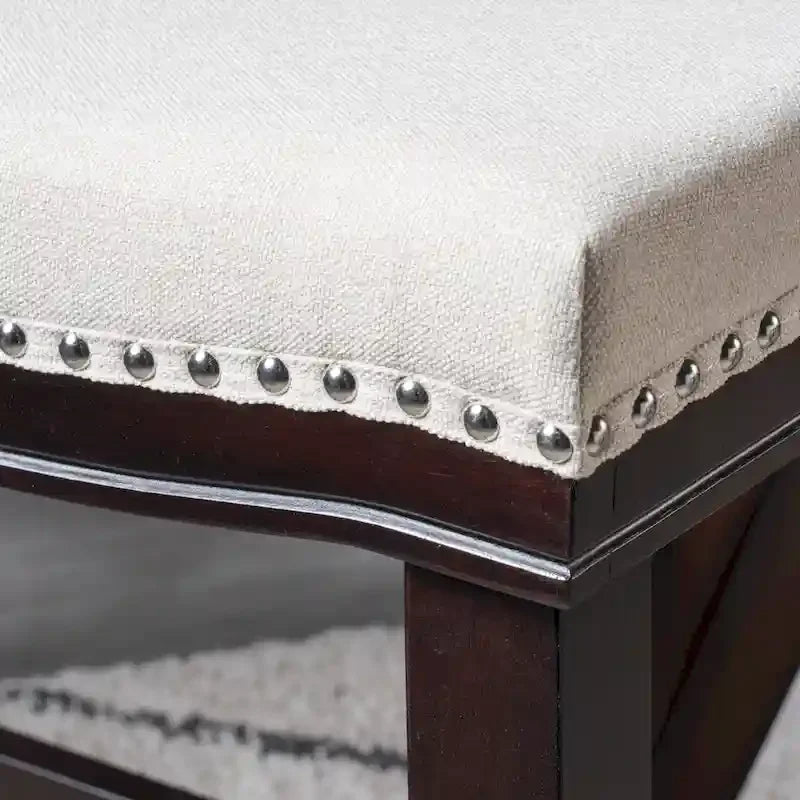 Christopher Knight Home Kainu Contemporary Upholstered Saddle Counter Stool with Nailhead Trim (Set of 2)