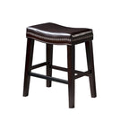 Christopher Knight Home Kainu Contemporary Upholstered Saddle Counter Stool with Nailhead Trim (Set of 2)
