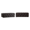 Gdansk Rectangular Tufted Ottoman with Casters