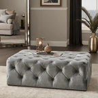 Gdansk Rectangular Tufted Ottoman with Casters