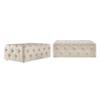 Gdansk Rectangular Tufted Ottoman with Casters