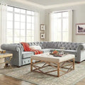 Knightsbridge Chesterfield Sectional by iNSPIRE Q Artisan