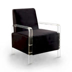 Fall Contemporary Flannelette Padded Accent Chair by Furniture of America