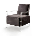 Fall Contemporary Flannelette Padded Accent Chair by Furniture of America