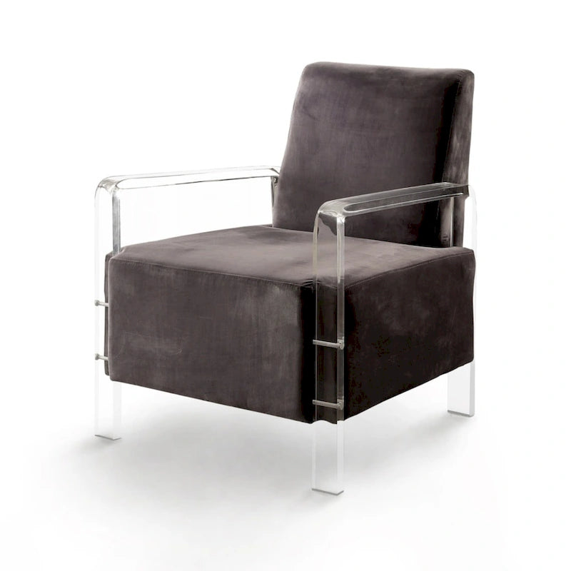 Fall Contemporary Flannelette Padded Accent Chair by Furniture of America