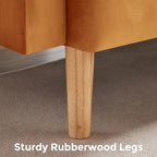 VANOMi 79.52W Modern Velvet Convertible Sofa For Guest Room Living Room