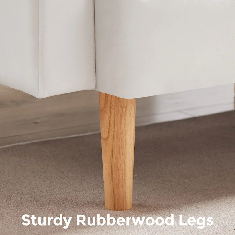 VANOMi 79.52W Modern Velvet Convertible Sofa For Guest Room Living Room