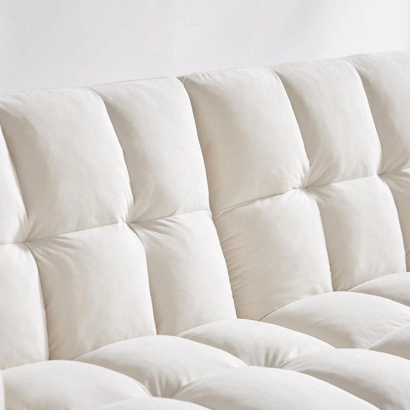 VANOMi 79.52W Modern Velvet Convertible Sofa For Guest Room Living Room