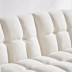 VANOMi 79.52W Modern Velvet Convertible Sofa For Guest Room Living Room