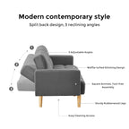 VANOMi 79.52W Modern Velvet Convertible Sofa For Guest Room Living Room