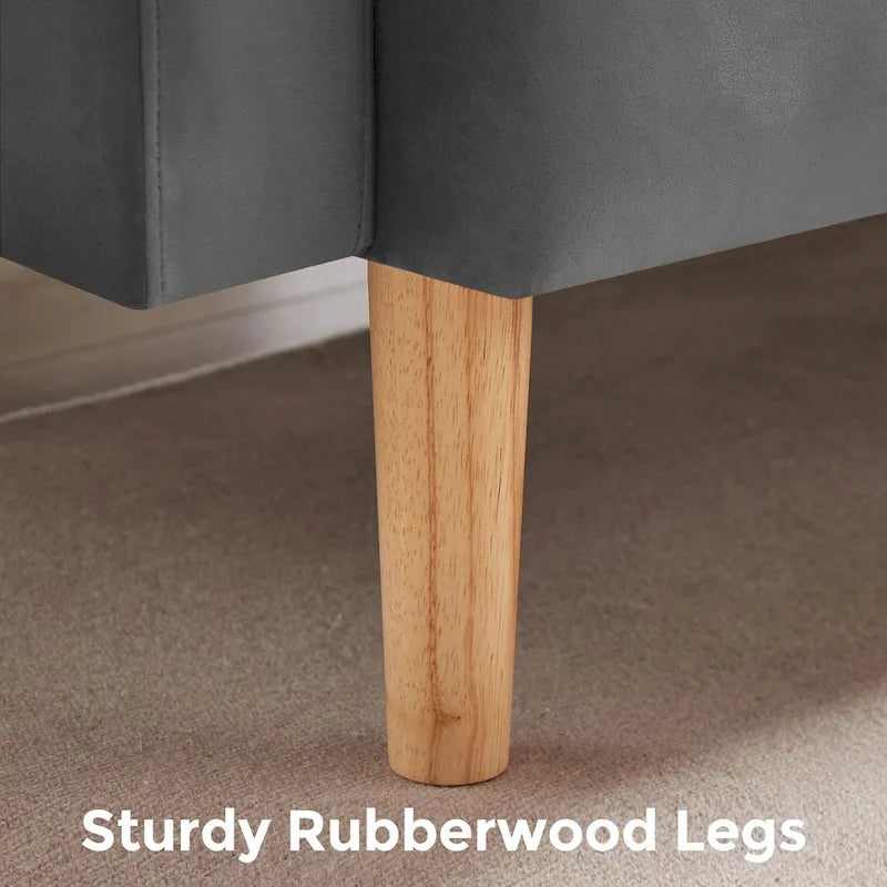 VANOMi 79.52W Modern Velvet Convertible Sofa For Guest Room Living Room