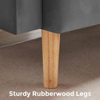 VANOMi 79.52W Modern Velvet Convertible Sofa For Guest Room Living Room