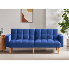 VANOMi 79.52W Modern Velvet Convertible Sofa For Guest Room Living Room