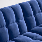 VANOMi 79.52W Modern Velvet Convertible Sofa For Guest Room Living Room