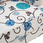 HUIMO Arm Chair Upholstered Button Tufted Accent Chair with Lumbar Pillow Beige/ Grey/ Light Blue/Brown