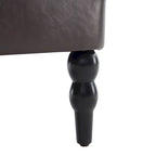 HUIMO Arm Chair Upholstered Button Tufted Accent Chair with Lumbar Pillow Beige/ Grey/ Light Blue/Brown