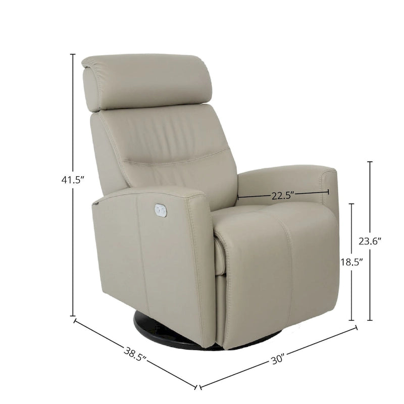 Fjords Milan Leather Swing Recliner