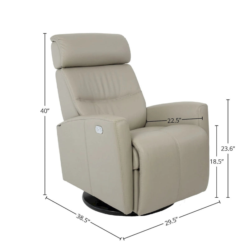 Fjords Milan Leather Swing Recliner