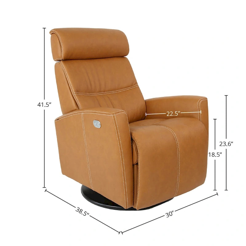 Fjords Milan Leather Swing Recliner